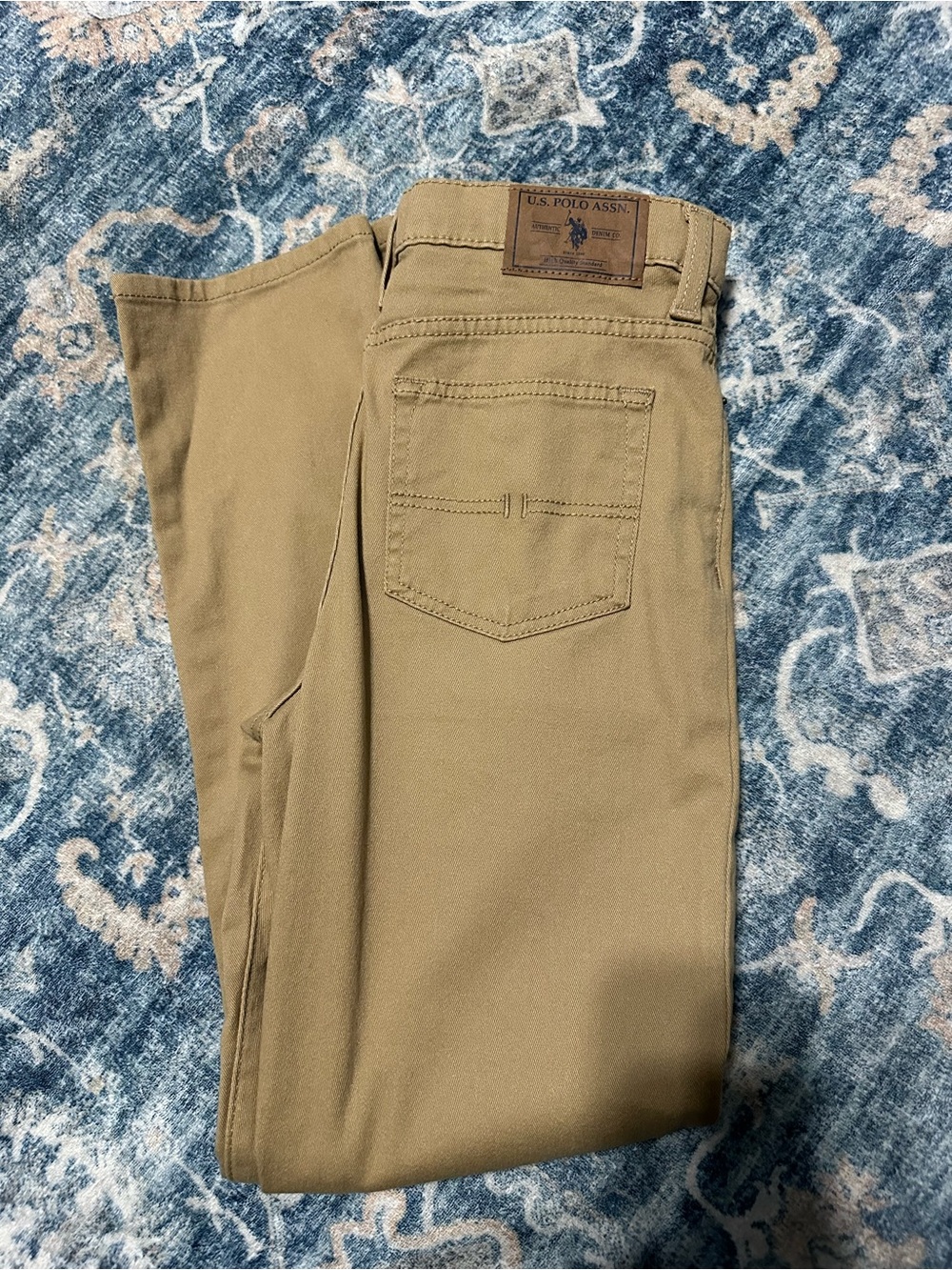 U.S. Polo Assn. Men's Tan Straight-Fit Pants